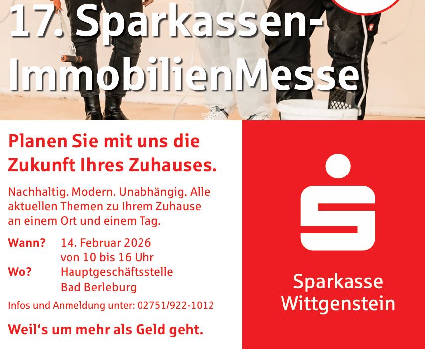 Werbebild zur 17. Immobilienmesse der Sparkasse Wittgenstein